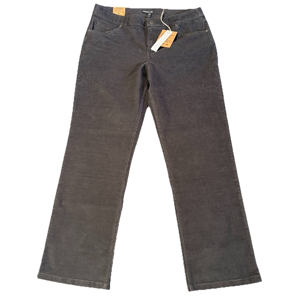 Toad & Co Coaster Cord Pant-Soot Womens 14 Gray Corduroy NEW